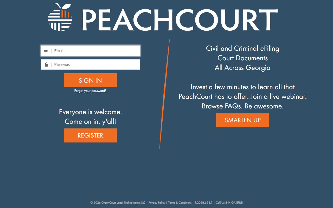 Dade County court dockets PeachCourt civil and criminal e-filing