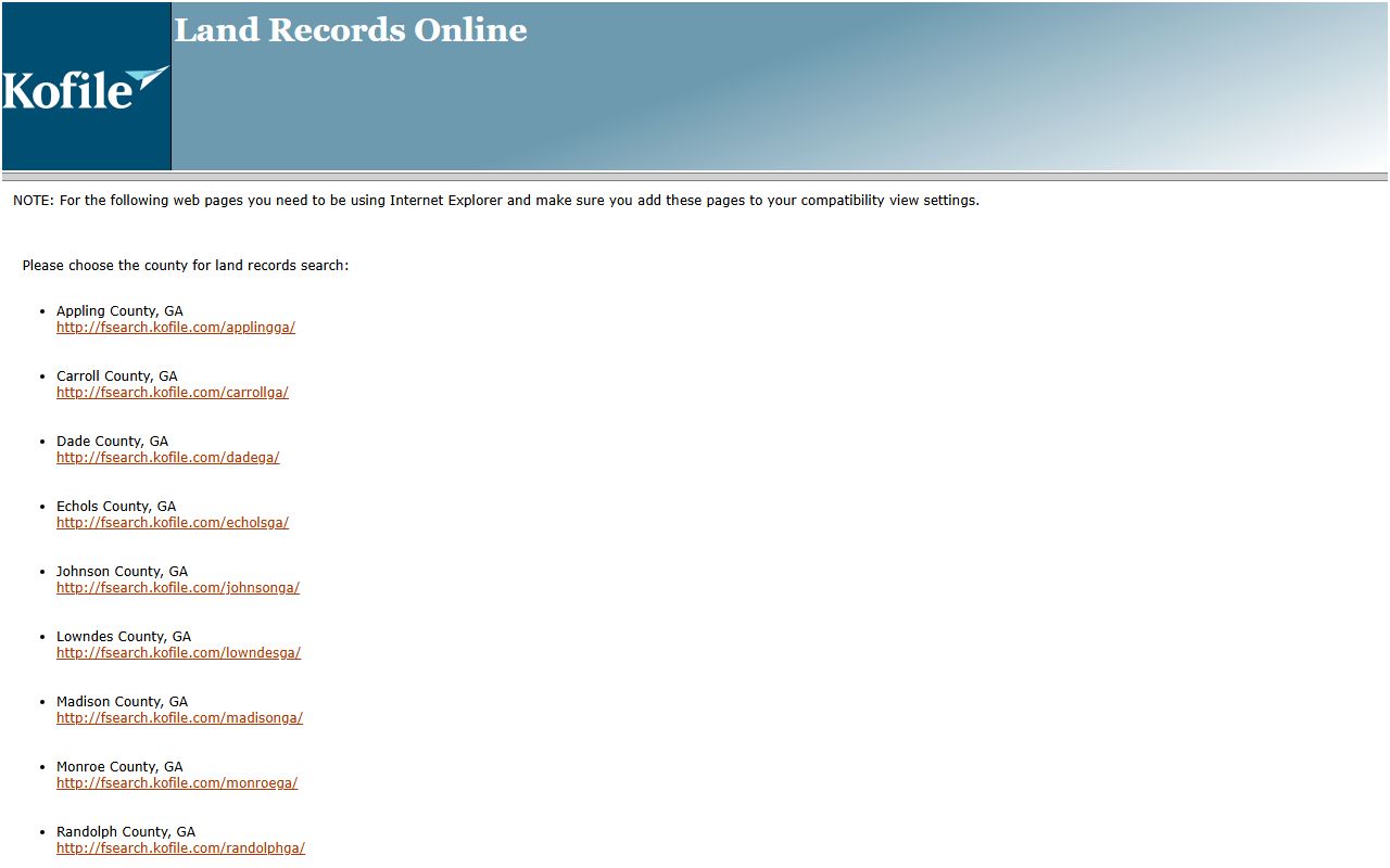 Dade County court records historical Kofile land records search