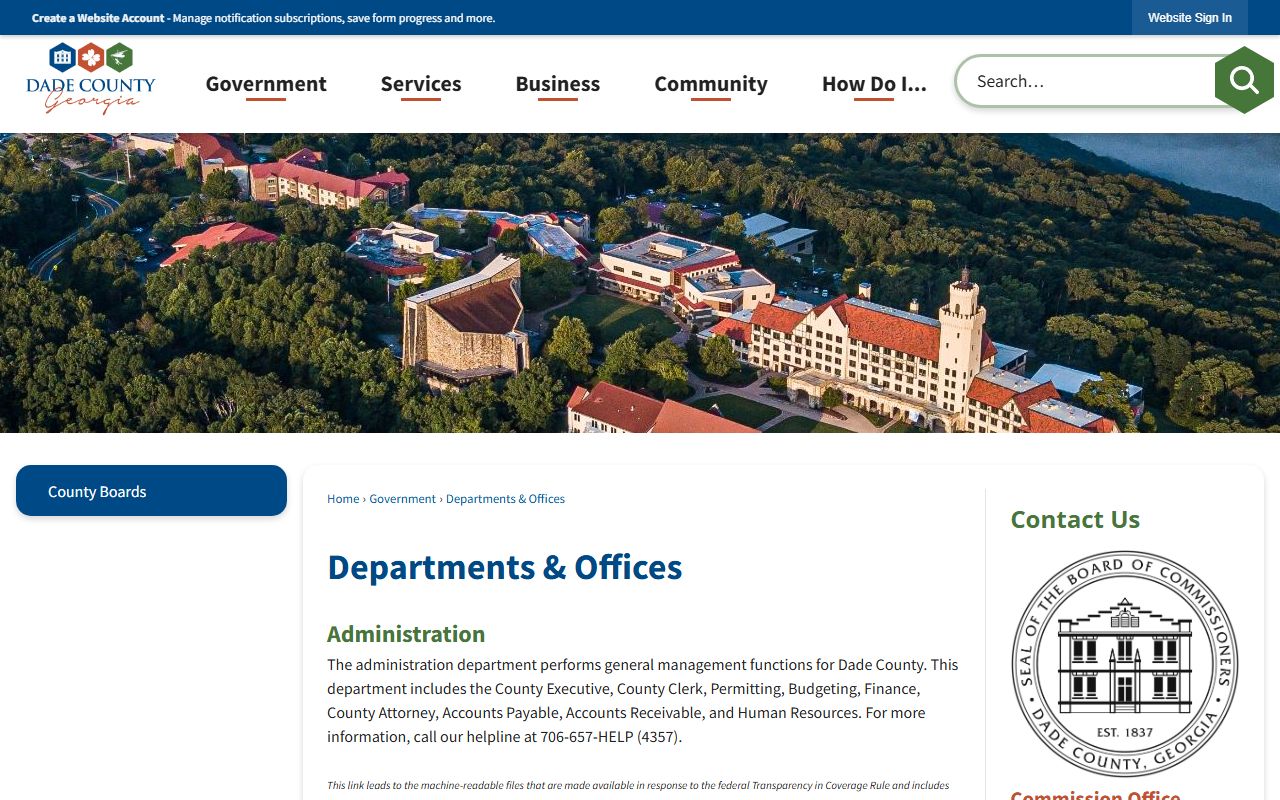 Dade County court records departments and court offices page