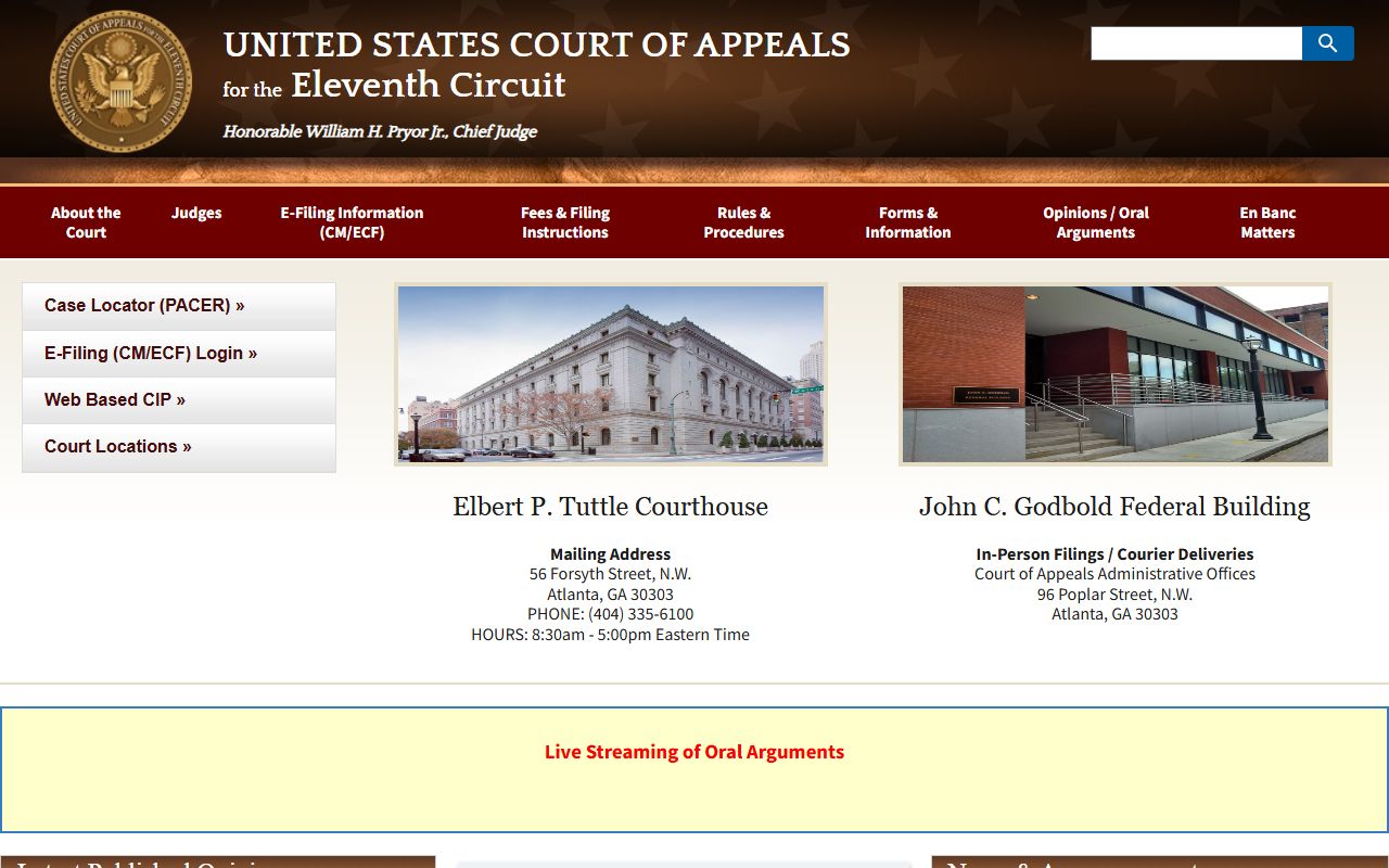 Dade County warrant records Eleventh Circuit federal court page